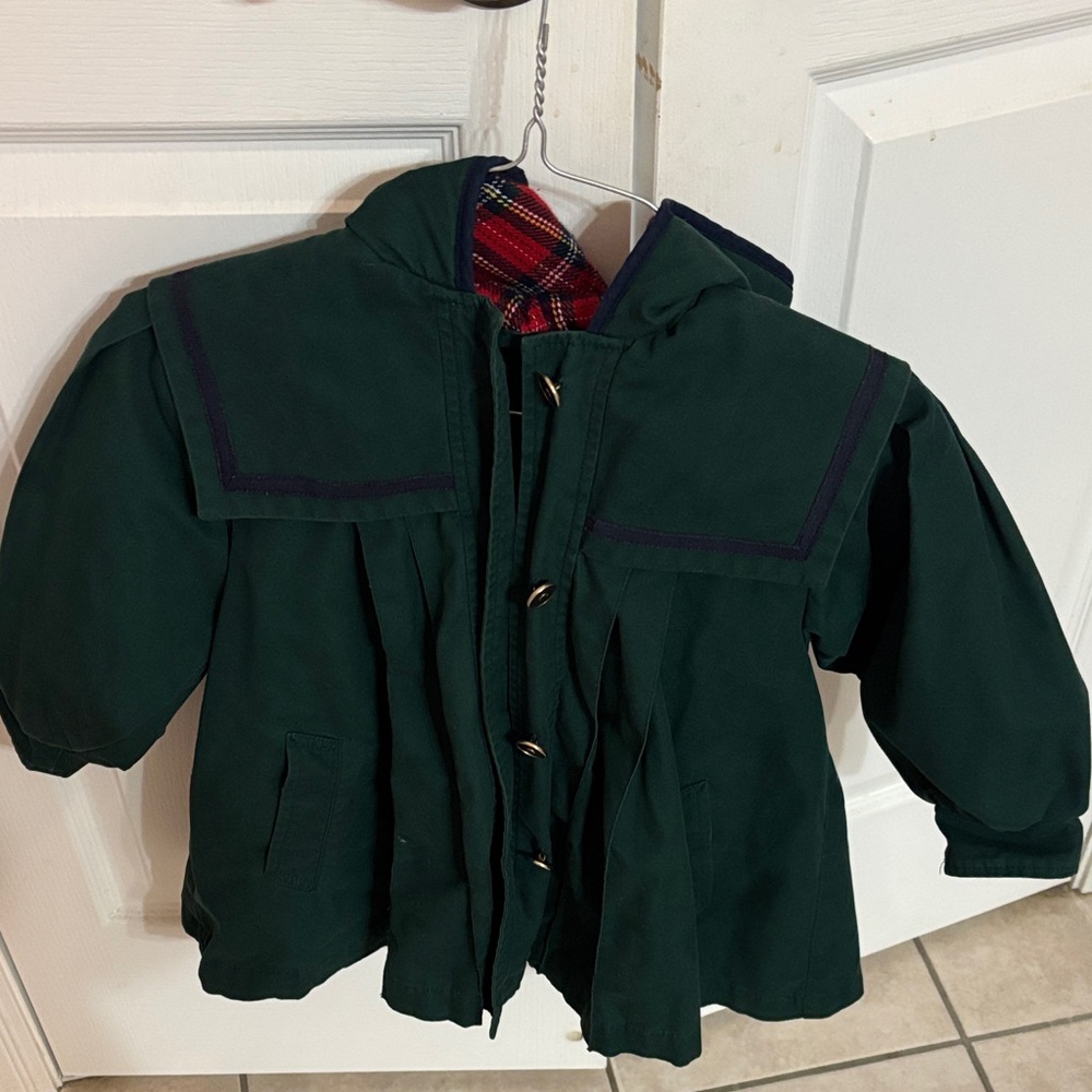 Kids Green Hooded Jacket